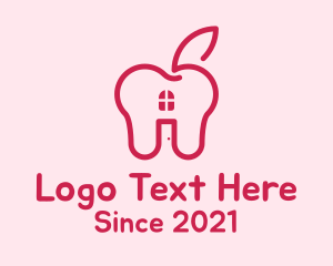 Healthy Food - Red Apple House logo design