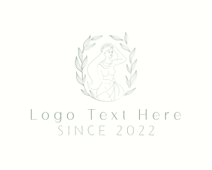 Nude - Naked Nature Lady logo design