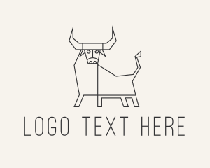 Texan - Black Bull Farm logo design