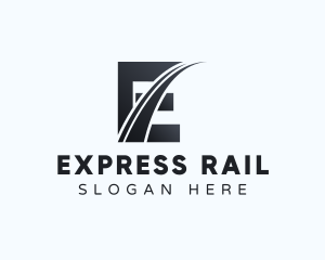 Express Forwarding Letter E logo design