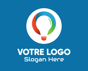 Electrical - Multicolor Light Bulb logo design