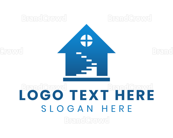 House Ladder Construction Logo