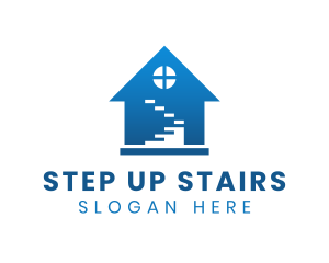 Staircase - House Ladder Construction logo design