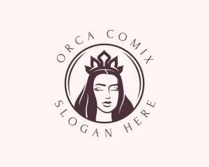 Portrait - Royal Female Queen logo design
