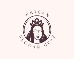 Aesthetician - Royal Female Queen logo design