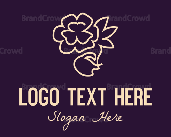 Flower Headpiece  Monoline Logo