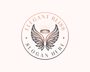  Angel Heavenly Wings Logo