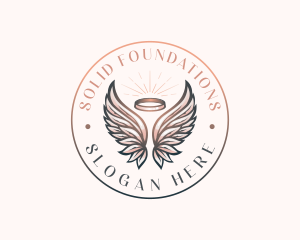  Angel Heavenly Wings Logo
