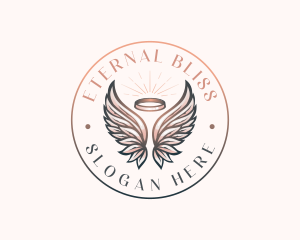 Heaven - Angel Heavenly Wings logo design