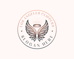  Angel Heavenly Wings logo design