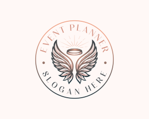 Spiritual - Angel Heavenly Wings logo design
