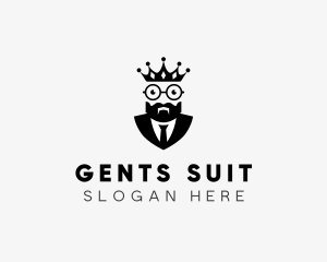 Glasses Suit King  logo design