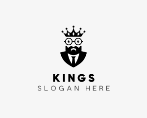 Glasses Suit King  logo design