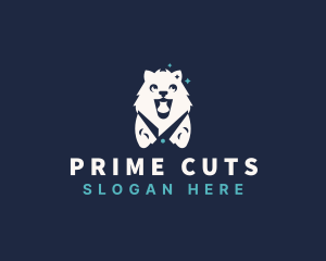 Dog Grooming Scissors logo design