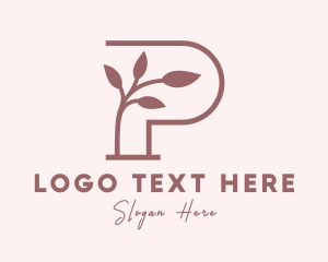 Horticulturist - Wellness Spa Letter P logo design