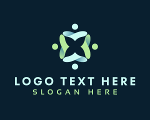 Social - People Group Community logo design