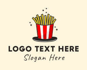 Food Stall - Fast Food French Fries logo design