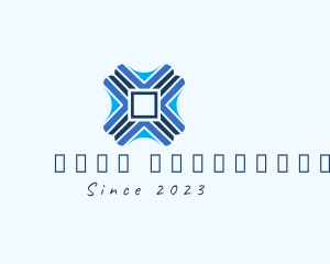 Modern Cross Tile Pattern  logo design