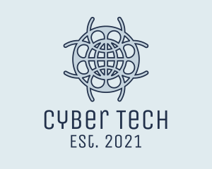 Hacker - Global Cyber Atlas logo design