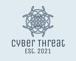 Malware - Global Cyber Atlas logo design