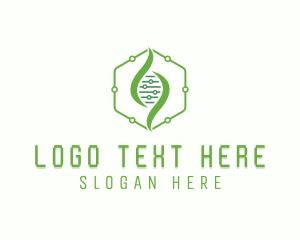 Science - Hexagon DNA Biotechnology logo design