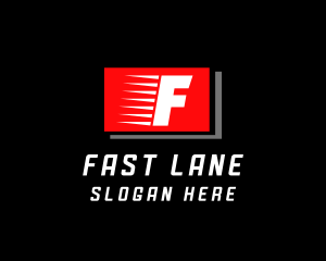 Fast Shipping Courier Logistics logo design