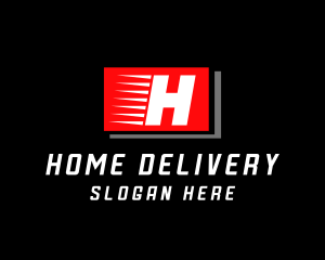 Door To Door - Fast Shipping Courier Logistics logo design