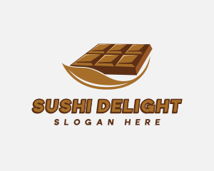 Chocolate Bar Dessert logo design