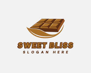 Chocolate Bar Dessert logo design