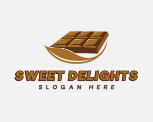 Chocolate Bar Dessert logo design