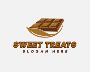 Chocolate Bar Dessert logo design