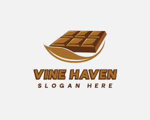 Chocolate Bar Dessert logo design