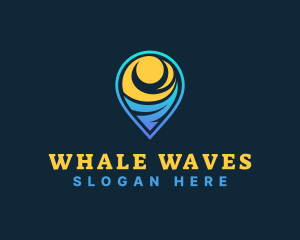 Travel Destination Waves logo design