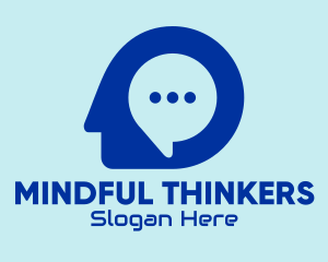 Online Chat Mind  logo design