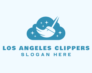 Cleaning Broom Cloud Logo