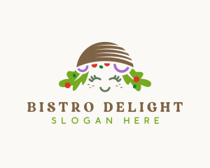 Vegan Salad Bowl logo design