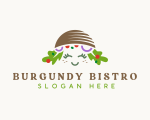 Vegan Salad Bowl logo design