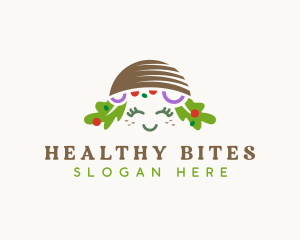 Vegan Salad Bowl logo design