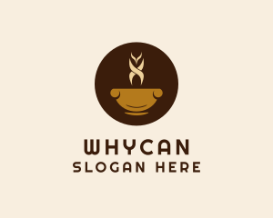 Hot Coffee Drink Logo