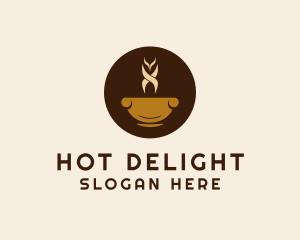 Hot Coffee Drink logo design