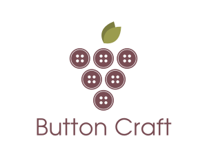 Button - Button Fruit Grape logo design