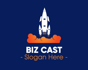 Memories - Rocket Blast Off logo design