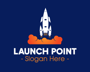 Takeoff - Rocket Blast Off logo design