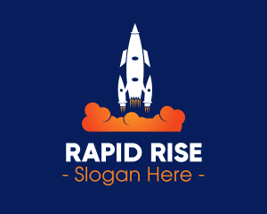 Takeoff - Rocket Blast Off logo design