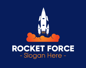 Missile - Rocket Blast Off logo design