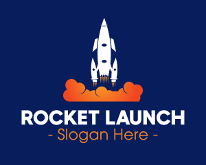 Rocket - Rocket Blast Off logo design