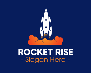 Launch - Rocket Blast Off logo design