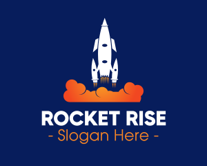 Rocket Blast Off logo design