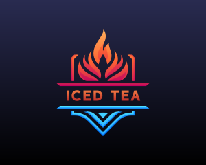 Fire Ice Ventilation logo design