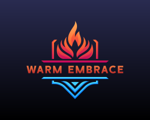 Fire Ice Ventilation logo design